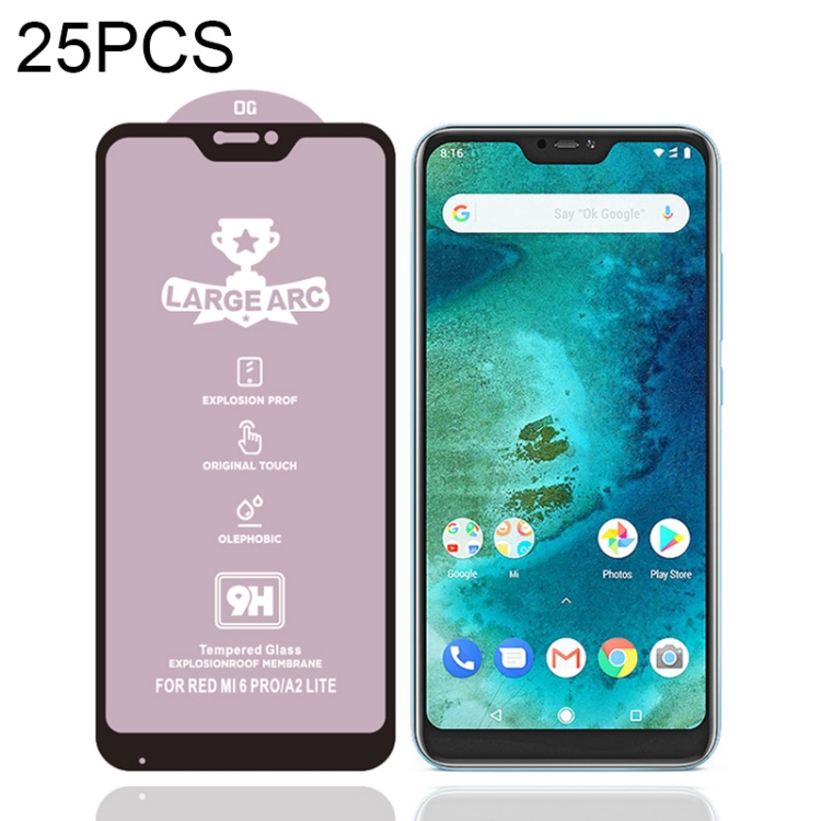 25 PCS 9H HD Large Arc High Alumina Full Screen Tempered Glass Film for Xiaomi Redmi 6 Pro
25 PCS 9H HD Large Arc High Alumina Full Screen Tempered Glass Film for Xiaomi Redmi 6 Pro