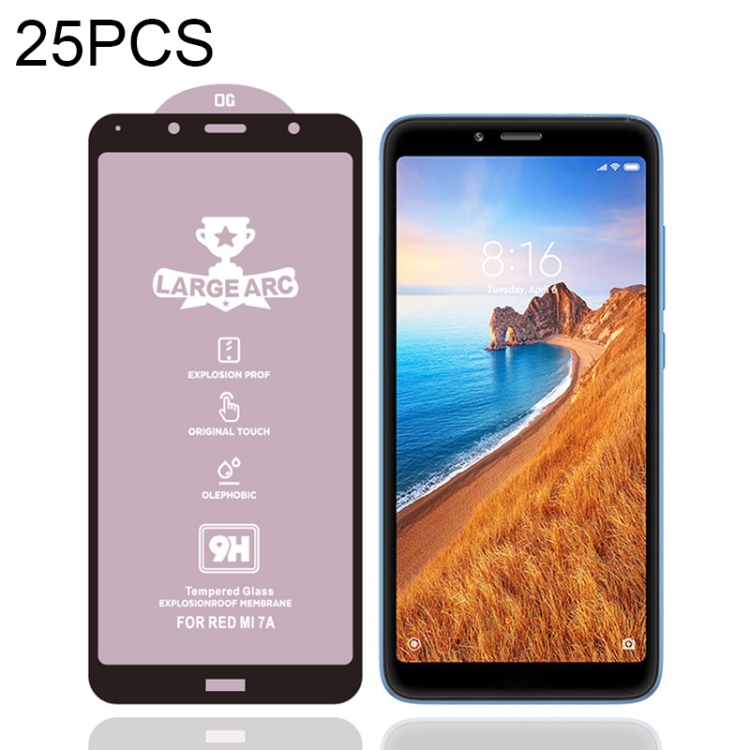 25 PCS 9H HD Large Arc High Alumina Full Screen Tempered Glass Film for Xiaomi Redmi 7A
25 PCS 9H HD Large Arc High Alumina Full Screen Tempered Glass Film for Xiaomi Redmi 7A