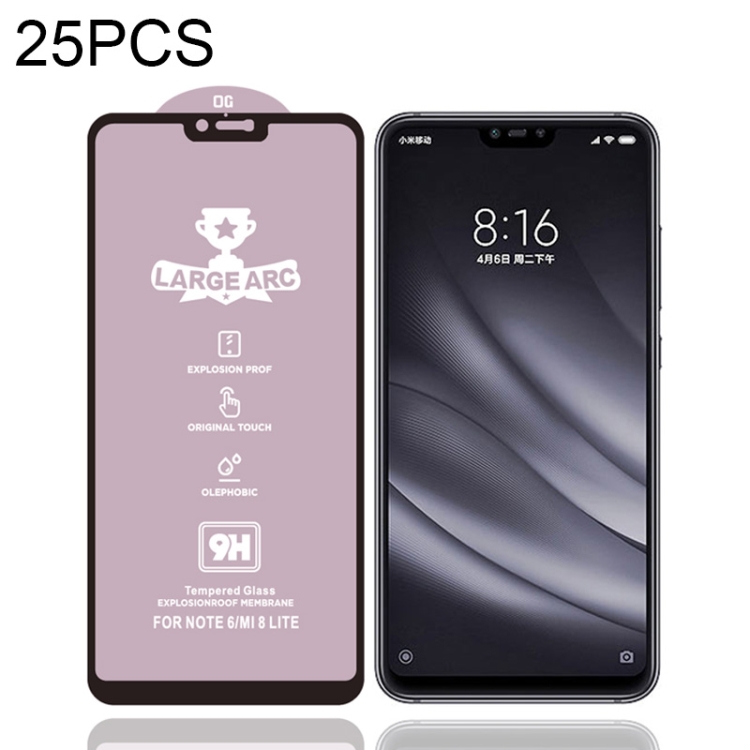 25 PCS 9H HD Large Arc High Alumina Full Screen Tempered Glass Film For Xiaomi Mi 8 Lite
25 PCS 9H HD Large Arc High Alumina Full Screen Tempered Glass Film For Xiaomi Mi 8 Lite