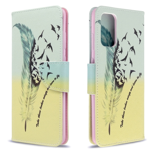 For Galaxy S20+ Colored Drawing Pattern Horizontal Flip Leather Case with Holder & Card Slots & Wallet(Feather)
For Galaxy S20+ Colored Drawing Pattern Horizontal Flip Leather Case with Holder & Card Slots & Wallet(Feather)