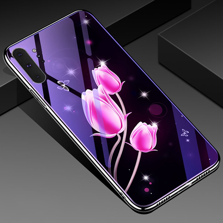 For Galaxy Note 10 Plus Electroplated Edge Blue Light Glass Protective Case(Tulips)
For Galaxy Note 10 Plus Electroplated Edge Blue Light Glass Protective Case(Tulips)