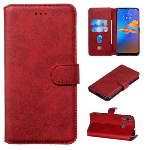 For Motorola Moto E6 Plus Classic Calf Texture Horizontal Flip PU Leather Case, with Holder & Card Slots & Wallet(Red)
For Motorola Moto E6 Plus Classic Calf Texture Horizontal Flip PU Leather Case, with Holder & Card Slots & Wallet(Red)