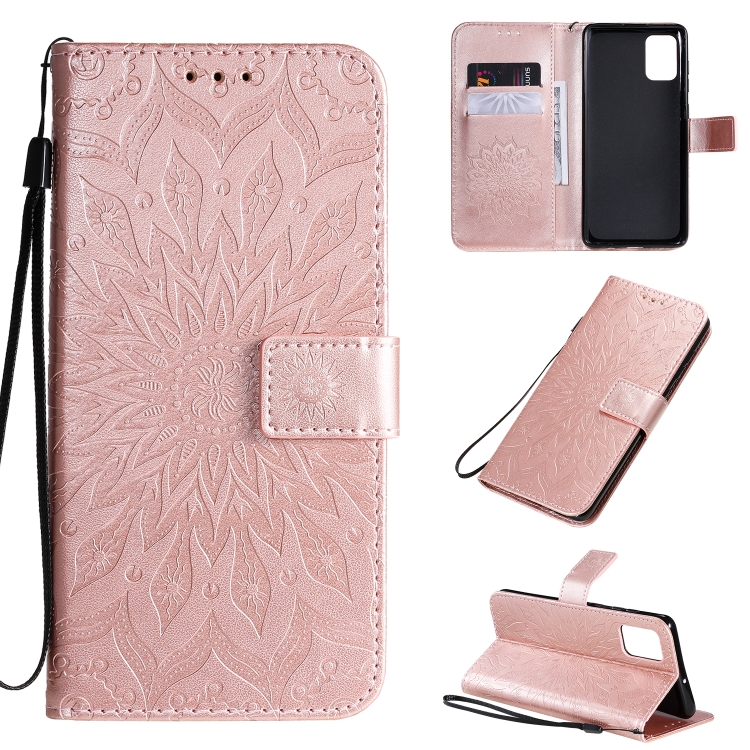 For Galaxy A71 Sun Print Horizontal Flip Protective Case with Holder & Card Slots & Wallet(Rose Gold)
For Galaxy A71 Sun Print Horizontal Flip Protective Case with Holder & Card Slots & Wallet(Rose Gold)