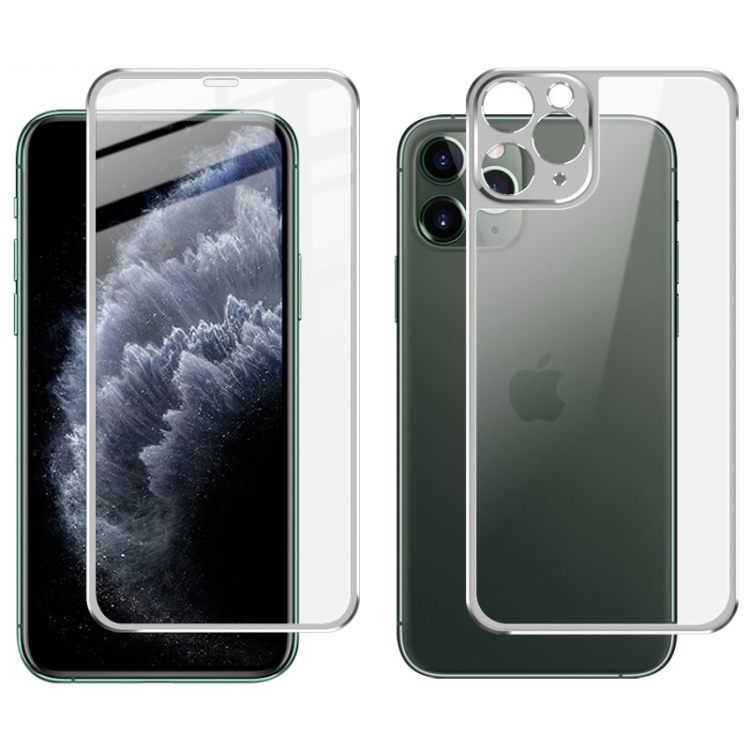 For iPhone 11 Pro IMAK Metal Frame Full Screen Tempered Glass Film Screen Film + Back Film(Silver)
For iPhone 11 Pro IMAK Metal Frame Full Screen Tempered Glass Film Screen Film + Back Film(Silver)