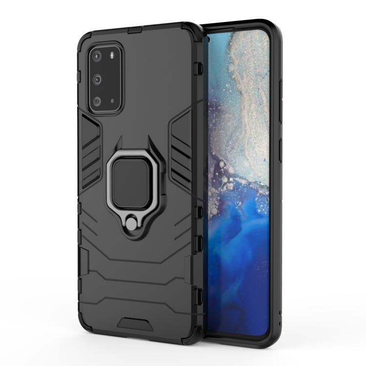 For Galaxy S20 Shockproof PC + TPU Protective Case with Magnetic Ring Holder(Black)
For Galaxy S20 Shockproof PC + TPU Protective Case with Magnetic Ring Holder(Black)
