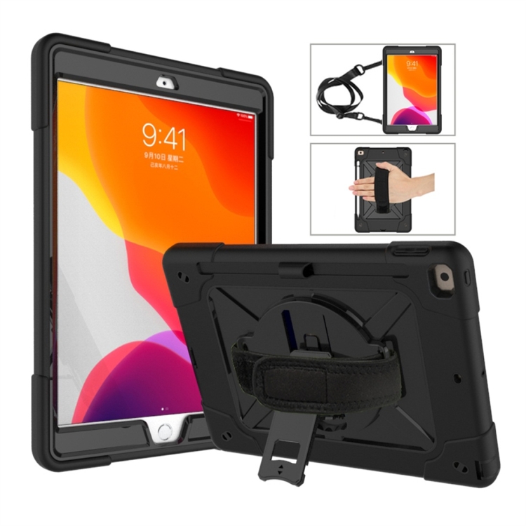 For iPad 10.2 Contrast Color Silicone + PC Combination Case with Holder(Black)
For iPad 10.2 Contrast Color Silicone + PC Combination Case with Holder(Black)