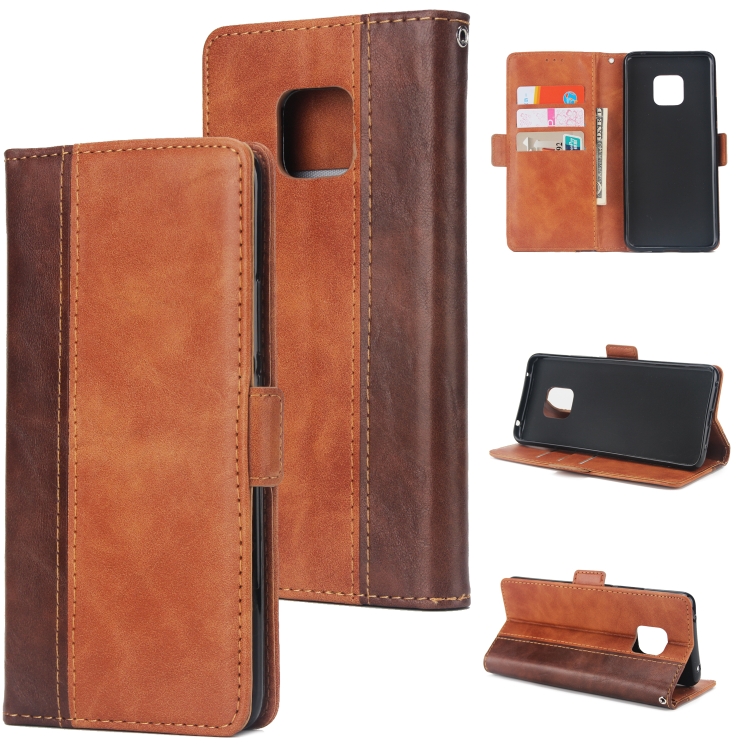 For Huawei Mate 20 Pro Retro Texture Contrast Color Splicing Horizontal Flip TPU + PU Leather Case with Card Slots & Holder & Wallet(Brown)
For Huawei Mate 20 Pro Retro Texture Contrast Color Splicing Horizontal Flip TPU + PU Leather Case with Card Slots & Holder & Wallet(Brown)