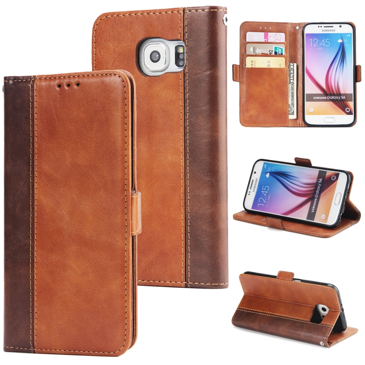 For Galaxy S6 Retro Texture Contrast Color Splicing Horizontal Flip TPU + PU Leather Case with Card Slots & Holder & Wallet(Brown)
For Galaxy S6 Retro Texture Contrast Color Splicing Horizontal Flip TPU + PU Leather Case with Card Slots & Holder & Wallet(Brown)