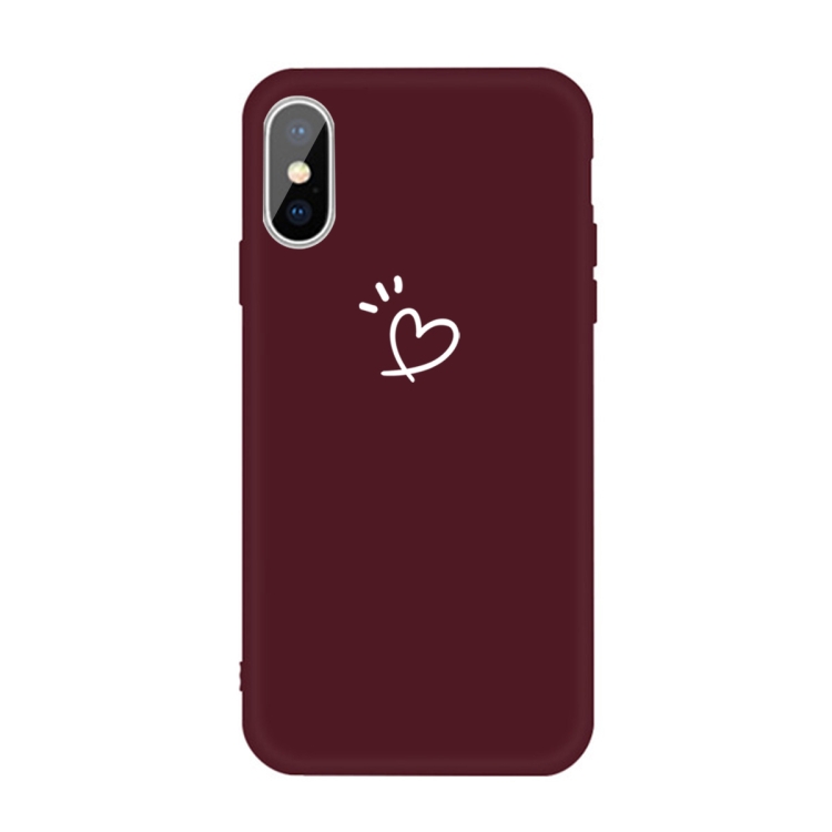 For iPhone XS Max Three Dots Love-heart Pattern Colorful Frosted TPU Phone Protective Case(Wine Red)
For iPhone XS Max Three Dots Love-heart Pattern Colorful Frosted TPU Phone Protective Case(Wine Red)