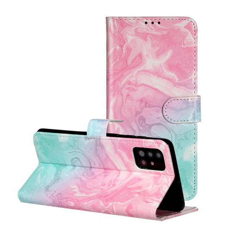 For Galaxy A71 Colored Drawing Marble Pattern Horizontal Flip PU Leather Case with Holder & Card Slots & Wallet(Pink Green)
For Galaxy A71 Colored Drawing Marble Pattern Horizontal Flip PU Leather Case with Holder & Card Slots & Wallet(Pink Green)