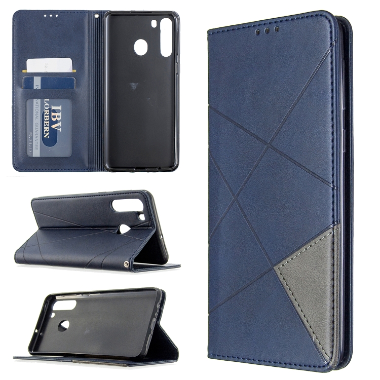 For Galaxy A21 Rhombus Texture Horizontal Flip Magnetic Leather Case with Holder & Card Slots & Wallet(Blue)
For Galaxy A21 Rhombus Texture Horizontal Flip Magnetic Leather Case with Holder & Card Slots & Wallet(Blue)