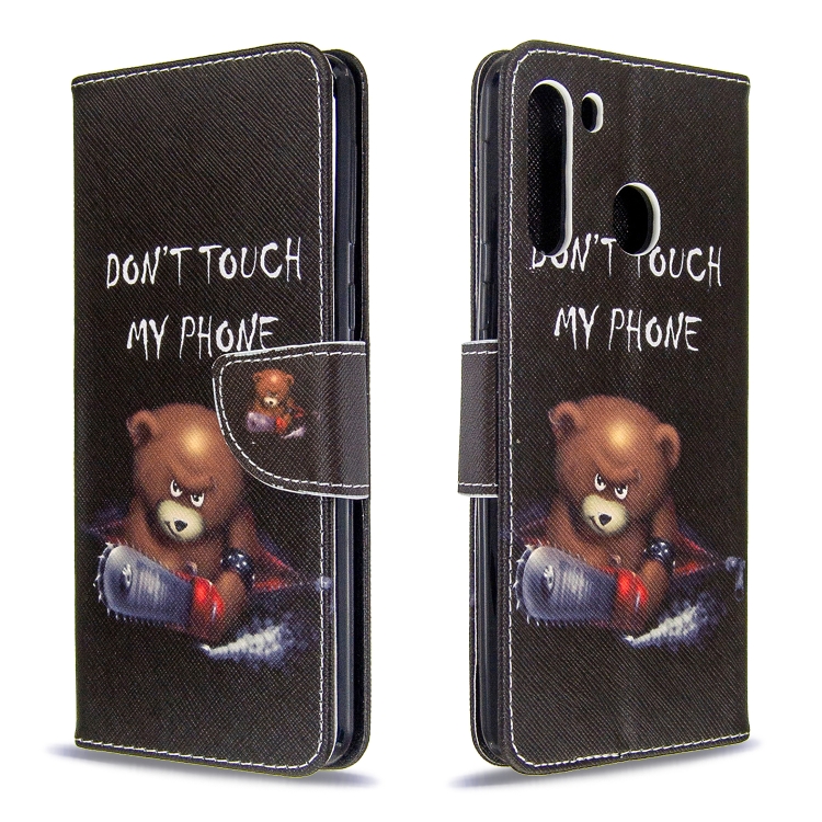 For Galaxy A21 Colored Drawing Pattern Horizontal Flip Leather Case with Holder & Card Slots & Wallet(Bear)
For Galaxy A21 Colored Drawing Pattern Horizontal Flip Leather Case with Holder & Card Slots & Wallet(Bear)