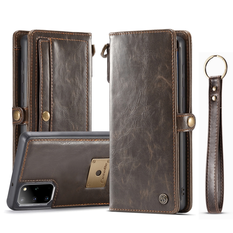 For Galaxy S20 Plus CaseMe Separable Crazy Horse Texture Magnetic Flip Leather Wallet Case with Zipper & Card Slot & Photo Frame & Lanyard(Coffee)
For Galaxy S20 Plus CaseMe Separable Crazy Horse Texture Magnetic Flip Leather Wallet Case with Zipper & Card Slot & Photo Frame & Lanyard(Coffee)