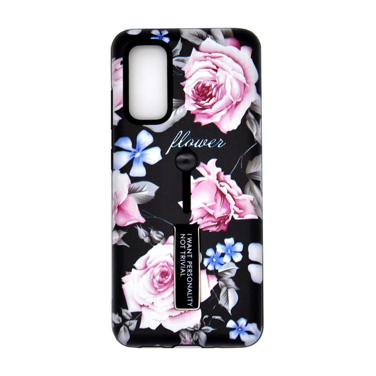 For Galaxy S20+ Embossment Painted Pattern Protective Case with Holder(Black Pink Flower)
For Galaxy S20+ Embossment Painted Pattern Protective Case with Holder(Black Pink Flower)