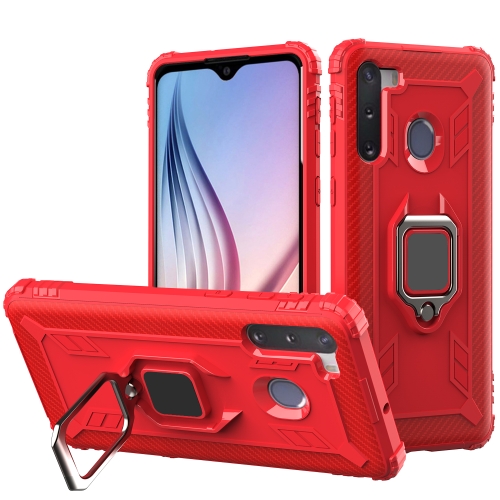 For Galaxy A21 Carbon Fiber Protective Case with 360 Degree Rotating Ring Holder(Red)
For Galaxy A21 Carbon Fiber Protective Case with 360 Degree Rotating Ring Holder(Red)