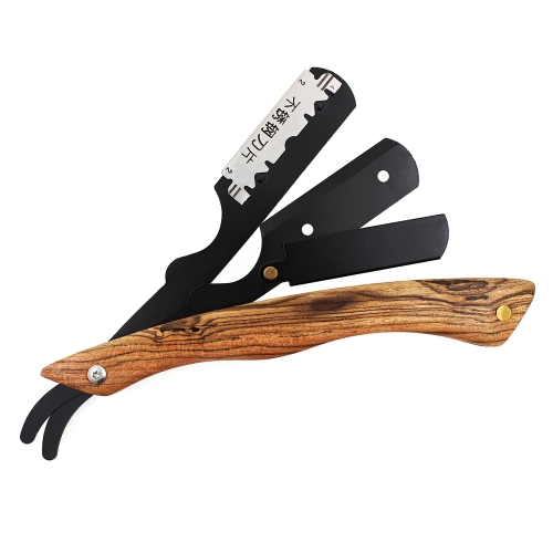 H-10 Men Replaceable Blade Stainless Steel Straight Folding Edge Shaving Razor(Lentil Black Blade Holder)
H-10 Men Replaceable Blade Stainless Steel Straight Folding Edge Shaving Razor(Lentil Black Blade Holder)