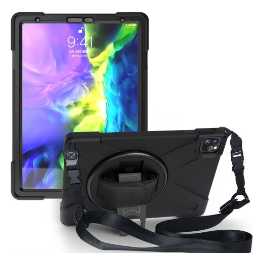 For iPad Pro 11 (2020) 360 Degree Rotation Silicone Protective Cover with Holder & Hand Strap & Long Strap(Black)
For iPad Pro 11 (2020) 360 Degree Rotation Silicone Protective Cover with Holder & Hand Strap & Long Strap(Black)