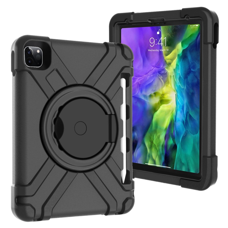 For iPad Pro 11 (2020) PC + Silicone Shockproof Combination Tablet Case with 360 Degree Rotating Holder & Handle(Black)
For iPad Pro 11 (2020) PC + Silicone Shockproof Combination Tablet Case with 360 Degree Rotating Holder & Handle(Black)