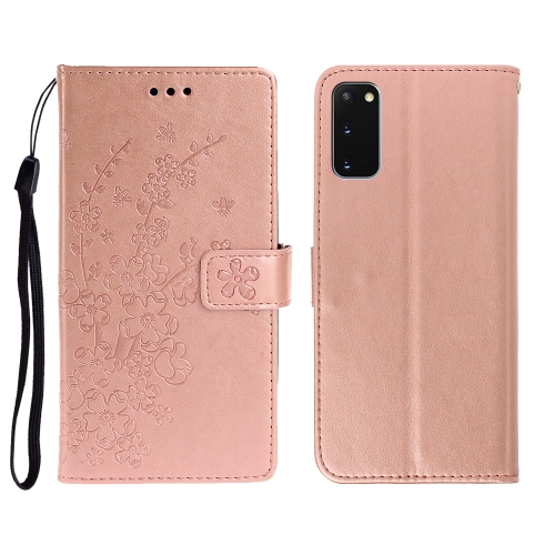 For Galaxy S20 Plum Blossom Pattern Left and Right Flip Leather Case with Bracket & Card Slot & Wallet & Lanyard(Rose Gold)
For Galaxy S20 Plum Blossom Pattern Left and Right Flip Leather Case with Bracket & Card Slot & Wallet & Lanyard(Rose Gold)