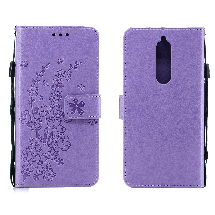 For Nokia 5.1 Plum Blossom Pattern Left and Right Flip Leather Case with Bracket & Card Slot & Wallet & Lanyard(Purple)
For Nokia 5.1 Plum Blossom Pattern Left and Right Flip Leather Case with Bracket & Card Slot & Wallet & Lanyard(Purple)