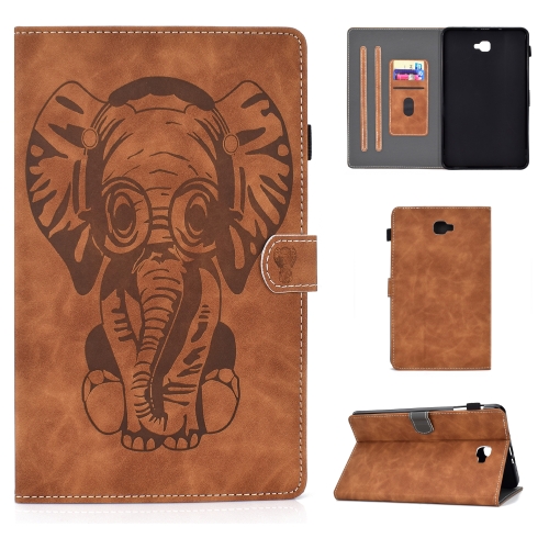For Galaxy Tab A 10.1 (2016) T580 Embossed Elephant Pattern Horizontal Flip PU Leather Case with Sleep Function & Magnetic Buckle & Bracket and Card Slot(Brown)
For Galaxy Tab A 10.1 (2016) T580 Embossed Elephant Pattern Horizontal Flip PU Leather Case with Sleep Function & Magnetic Buckle & Bracket and Card Slot(Brown)