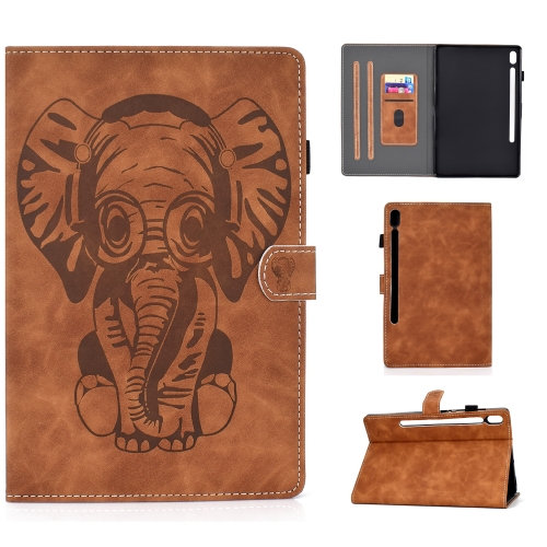 For Galaxy Tab S6 T860 T865 Embossed Elephant Pattern Horizontal Flip PU Leather Case with Sleep Function & Magnetic Buckle & Bracket and Card Slot(Brown)
For Galaxy Tab S6 T860 T865 Embossed Elephant Pattern Horizontal Flip PU Leather Case with Sleep Function & Magnetic Buckle & Bracket and Card Slot(Brown)