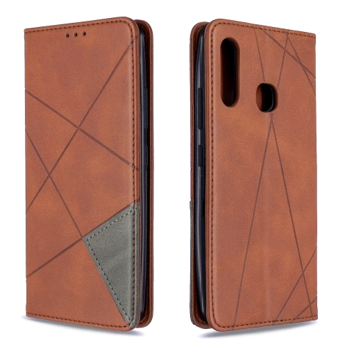 For Galaxy A70e Rhombus Texture Horizontal Flip Magnetic Leather Case with Holder & Card Slots & Wallet(Brown)
For Galaxy A70e Rhombus Texture Horizontal Flip Magnetic Leather Case with Holder & Card Slots & Wallet(Brown)