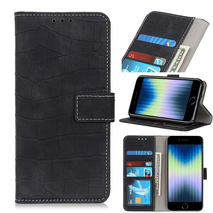 For iPhone SE 2020 Crocodile Texture Horizontal Flip Leather Case with Holder & Card Slots & Wallet(Black)
For iPhone SE 2020 Crocodile Texture Horizontal Flip Leather Case with Holder & Card Slots & Wallet(Black)