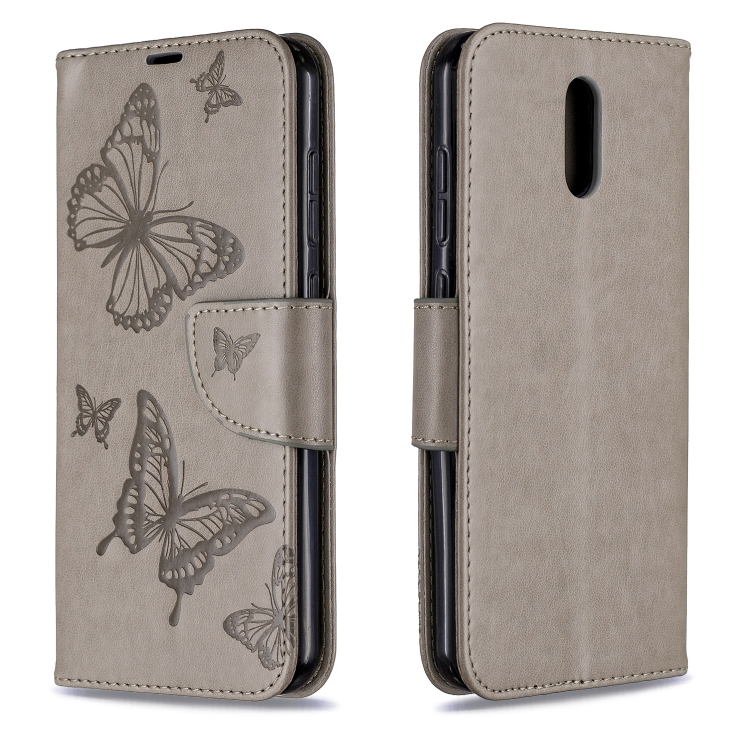 For Nokia 2.3 Two Butterflies Embossing Pattern Horizontal Flip Leather Case with Holder & Card Slot & Wallet & Lanyard(Grey)
For Nokia 2.3 Two Butterflies Embossing Pattern Horizontal Flip Leather Case with Holder & Card Slot & Wallet & Lanyard(Grey)