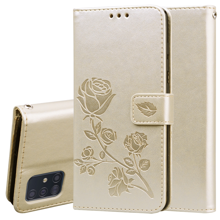 For Galaxy A51 Rose Embossed Horizontal Flip PU Leather Case with Holder & Card Slots & Wallet(Gold)
For Galaxy A51 Rose Embossed Horizontal Flip PU Leather Case with Holder & Card Slots & Wallet(Gold)