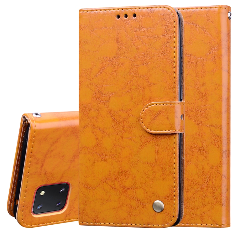 For Galaxy A81 / Note 10 Lite Business Style Oil Wax Texture Horizontal Flip Leather Case, with Holder & Card Slots & Wallet(Brown)
For Galaxy A81 / Note 10 Lite Business Style Oil Wax Texture Horizontal Flip Leather Case, with Holder & Card Slots & Wallet(Brown)