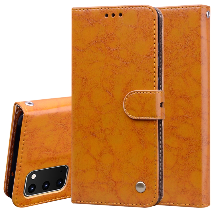 For Galaxy S20 Business Style Oil Wax Texture Horizontal Flip Leather Case, with Holder & Card Slots & Wallet(Brown)
For Galaxy S20 Business Style Oil Wax Texture Horizontal Flip Leather Case, with Holder & Card Slots & Wallet(Brown)