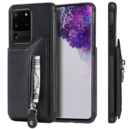 For Galaxy S20 Ultra Solid Color Double Buckle Zipper Shockproof Protective Case(Black)
For Galaxy S20 Ultra Solid Color Double Buckle Zipper Shockproof Protective Case(Black)