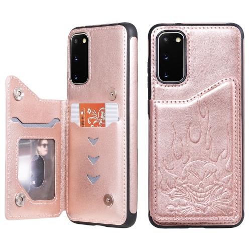 For Galaxy S20 Skull Embossing Pattern Shockproof Protective Case with Card Slots & Photo Frame(Rose Gold)
For Galaxy S20 Skull Embossing Pattern Shockproof Protective Case with Card Slots & Photo Frame(Rose Gold)