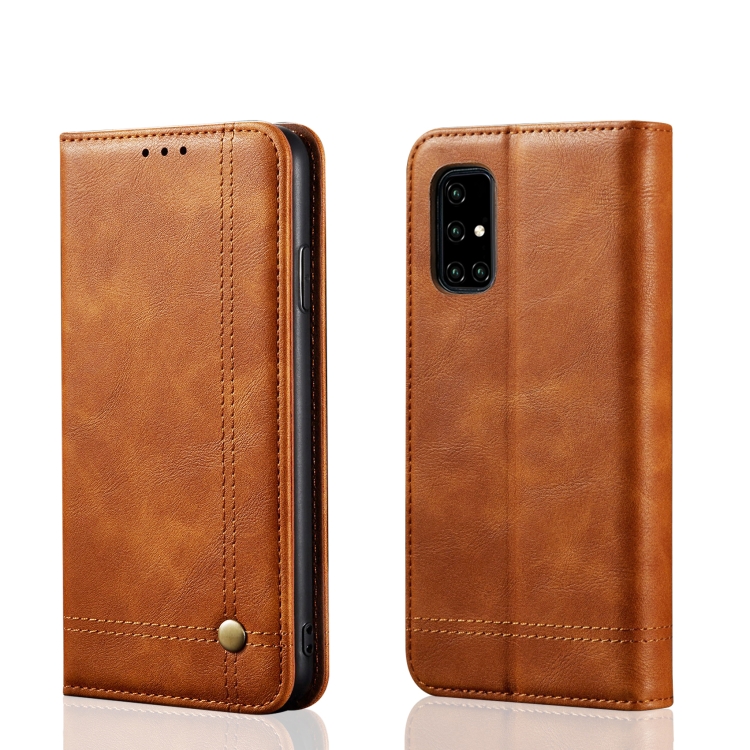 For Galaxy A71 Retro Crazy Horse Texture Horizontal Flip Leather Case , with Card Slots & Holder & Wallet(Khaki)
For Galaxy A71 Retro Crazy Horse Texture Horizontal Flip Leather Case , with Card Slots & Holder & Wallet(Khaki)