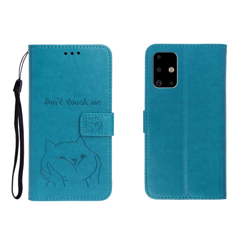 For Galaxy A71 Embossed Shiba Inu Left and Right Leather Case with Stand & Card Slot & Sallet(Blue)
For Galaxy A71 Embossed Shiba Inu Left and Right Leather Case with Stand & Card Slot & Sallet(Blue)
