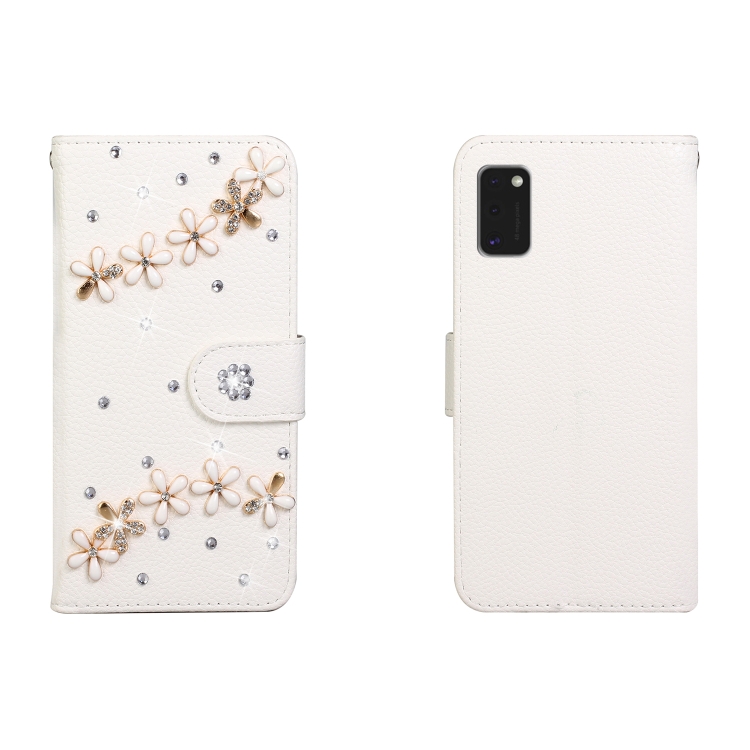 For Galaxy A41 Horizontal Flip Solid Color Rhinestones Leather Case with Card Slot & Wallet & Holder(Top Five Flowers)
For Galaxy A41 Horizontal Flip Solid Color Rhinestones Leather Case with Card Slot & Wallet & Holder(Top Five Flowers)