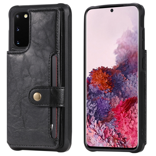 For Galaxy S20 Shockproof Horizontal Flip Protective Case with Holder & Card Slots & Wallet & Photo Frame & Short Lanyard(Black)
For Galaxy S20 Shockproof Horizontal Flip Protective Case with Holder & Card Slots & Wallet & Photo Frame & Short Lanyard(Black)