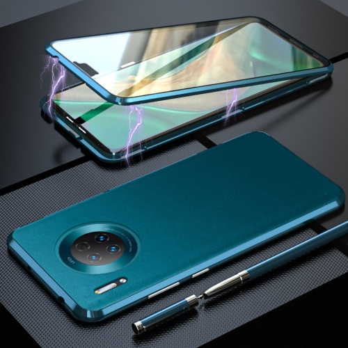 For Huawei Mate 30 Shockproof Magnetic Attraction Leather Backboard + Tempered Glass Case(Cyan-blue)
For Huawei Mate 30 Shockproof Magnetic Attraction Leather Backboard + Tempered Glass Case(Cyan-blue)