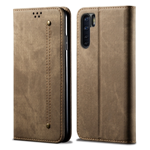 For OPPO A91 / F15 / Reno 3 Denim Texture Casual Style Horizontal Flip Leather Case with Holder & Card Slots & Wallet(Khaki)
For OPPO A91 / F15 / Reno 3 Denim Texture Casual Style Horizontal Flip Leather Case with Holder & Card Slots & Wallet(Khaki)