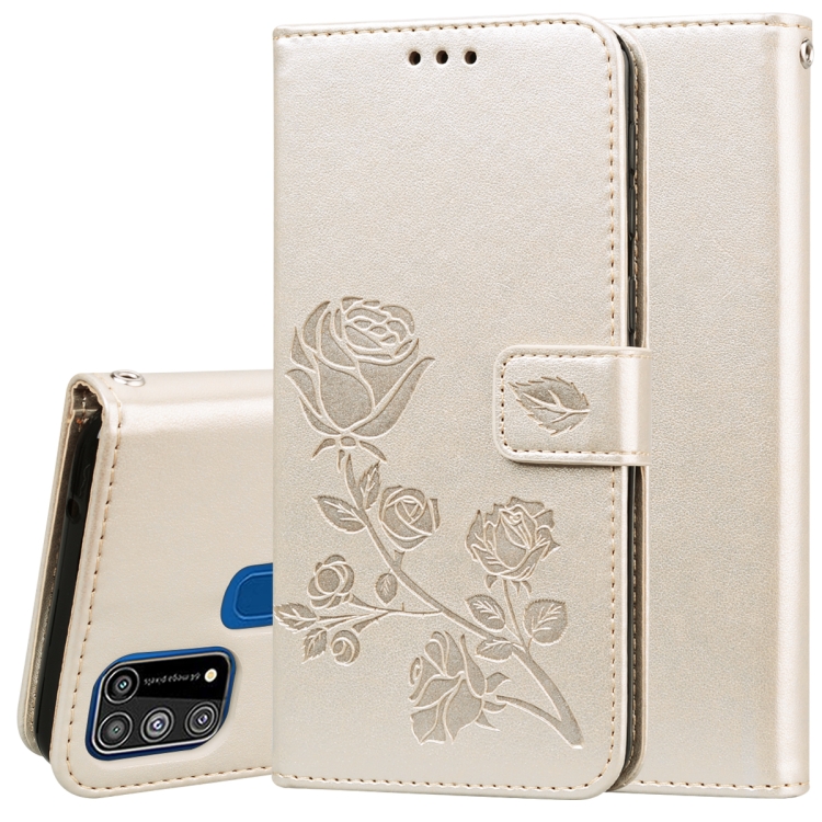 For Galaxy M31 Rose Embossed Horizontal Flip PU Leather Case with Holder & Card Slots & Wallet(Gold)
For Galaxy M31 Rose Embossed Horizontal Flip PU Leather Case with Holder & Card Slots & Wallet(Gold)