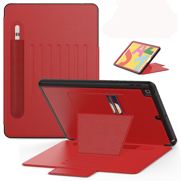 For iPad 10.2 Multifunctional Tablet PC Protective Leather Case with Bracket & Card Slots & Pen Slot & Wake-up / Sleep Function(Red)
For iPad 10.2 Multifunctional Tablet PC Protective Leather Case with Bracket & Card Slots & Pen Slot & Wake-up / Sleep Function(Red)
