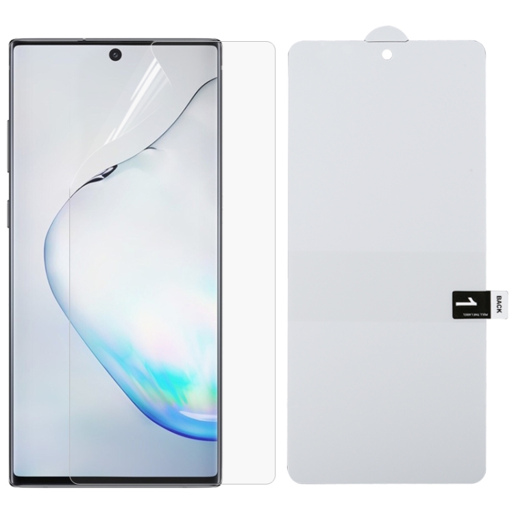 For Galaxy Note 10 Lite Full Screen Protector Explosion-proof Hydrogel Film
For Galaxy Note 10 Lite Full Screen Protector Explosion-proof Hydrogel Film