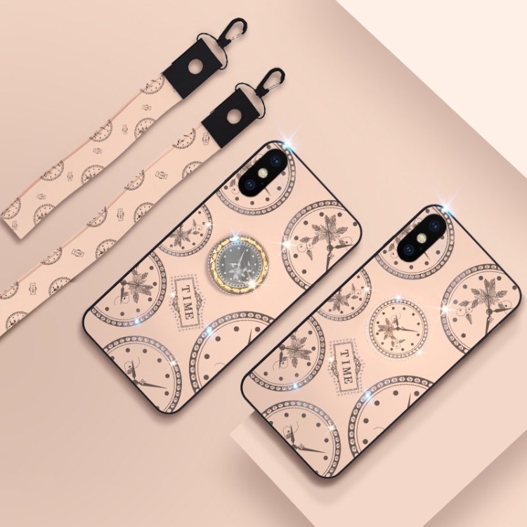 For iPhone X / XS Fashion Clock Pattern Rhinestone Mobile Phone Shell with Bracket / Hand Rope / Lanyard(Gold)
For iPhone X / XS Fashion Clock Pattern Rhinestone Mobile Phone Shell with Bracket / Hand Rope / Lanyard(Gold)