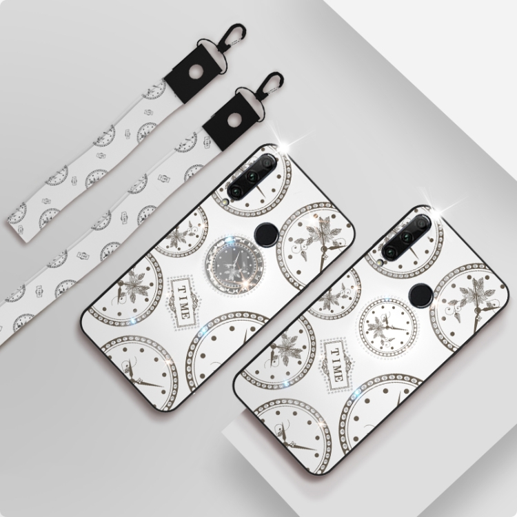 For Huawei Nova 4 Fashion Clock Pattern Rhinestone Mobile Phone Shell with Bracket & Hand Rope & Lanyard(White)
For Huawei Nova 4 Fashion Clock Pattern Rhinestone Mobile Phone Shell with Bracket & Hand Rope & Lanyard(White)
