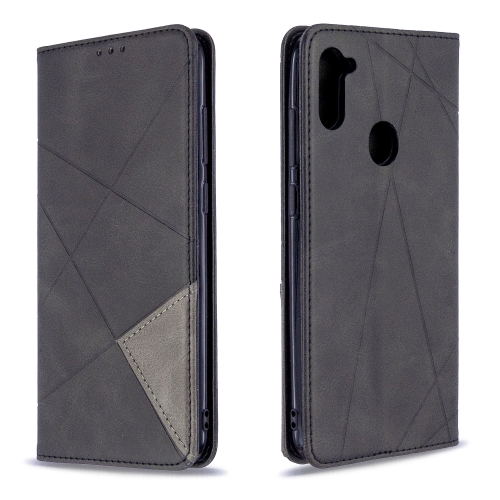 For Galaxy A11 Rhombus Texture Horizontal Flip Magnetic Leather Case with Holder & Card Slots & Wallet(Black)
For Galaxy A11 Rhombus Texture Horizontal Flip Magnetic Leather Case with Holder & Card Slots & Wallet(Black)