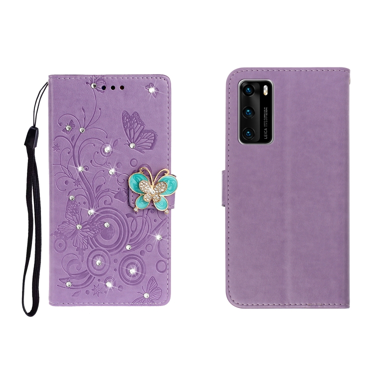 For Huawei P40 Horizontal Rhinestone Butterfly Embossed Leather Case with Card Slot & Wallet & Holder(Purple)
For Huawei P40 Horizontal Rhinestone Butterfly Embossed Leather Case with Card Slot & Wallet & Holder(Purple)