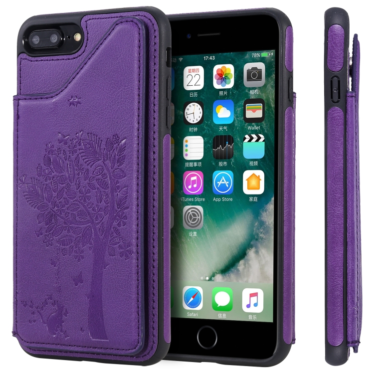 For iPhone 8 Plus & 7 Plus Cat Tree Embossing Pattern Shockproof Protective Case with Card Slots & Photo Frame & Holder(Purple)
For iPhone 8 Plus & 7 Plus Cat Tree Embossing Pattern Shockproof Protective Case with Card Slots & Photo Frame & Holder(Purple)