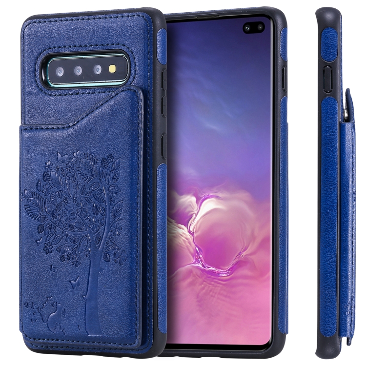 For Galaxy S10+ Cat Tree Embossing Pattern Shockproof Protective Case with Card Slots & Photo Frame & Holder(Blue)
For Galaxy S10+ Cat Tree Embossing Pattern Shockproof Protective Case with Card Slots & Photo Frame & Holder(Blue)