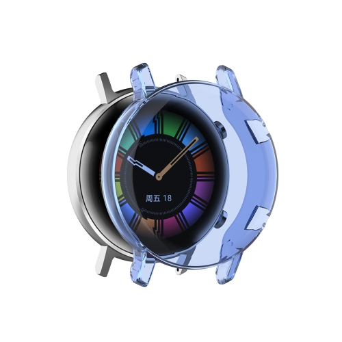 

For Huawei Watch GT2 42mm Full Coverage Watch Protective Case with Screen(Transparent Blue)